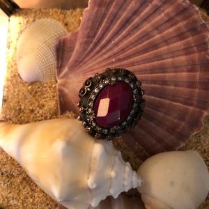 Antique style Ring sultana sterling silver 925